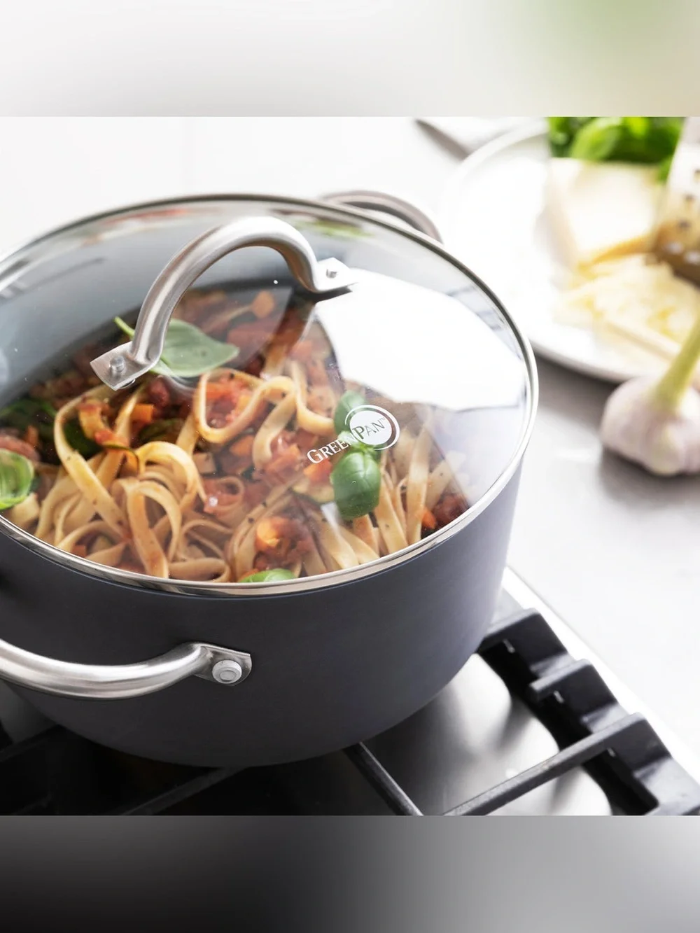 GreenPan Lima Ceramic Nonstick 5-Qt Stockpot with Lid